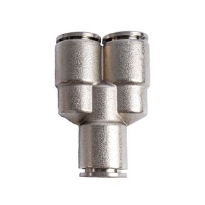 Metal Pu Fitting Y-joint 12mm